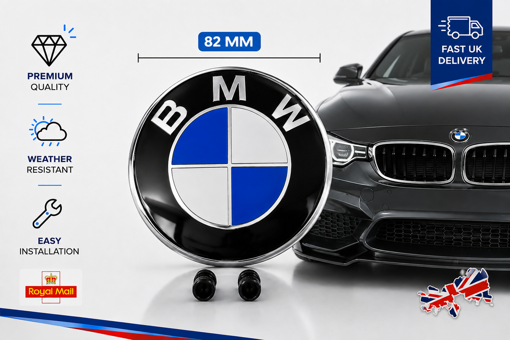 BMW Bonnet Badge 82mm Fits 1 3 5 6 X M E92 E81 E60 M3 51148132375