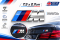 Chrome Silver Rear M Sport Boot Badge Emblem Sticker Fender for BMW 7.3 x 2.7cm