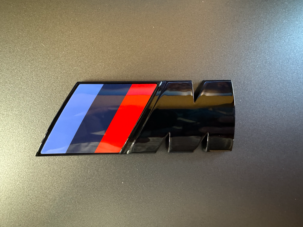 Black M Sport Boot Rear Emblem Sticker Fender Badge for BMW 7.3 x 2.7cm